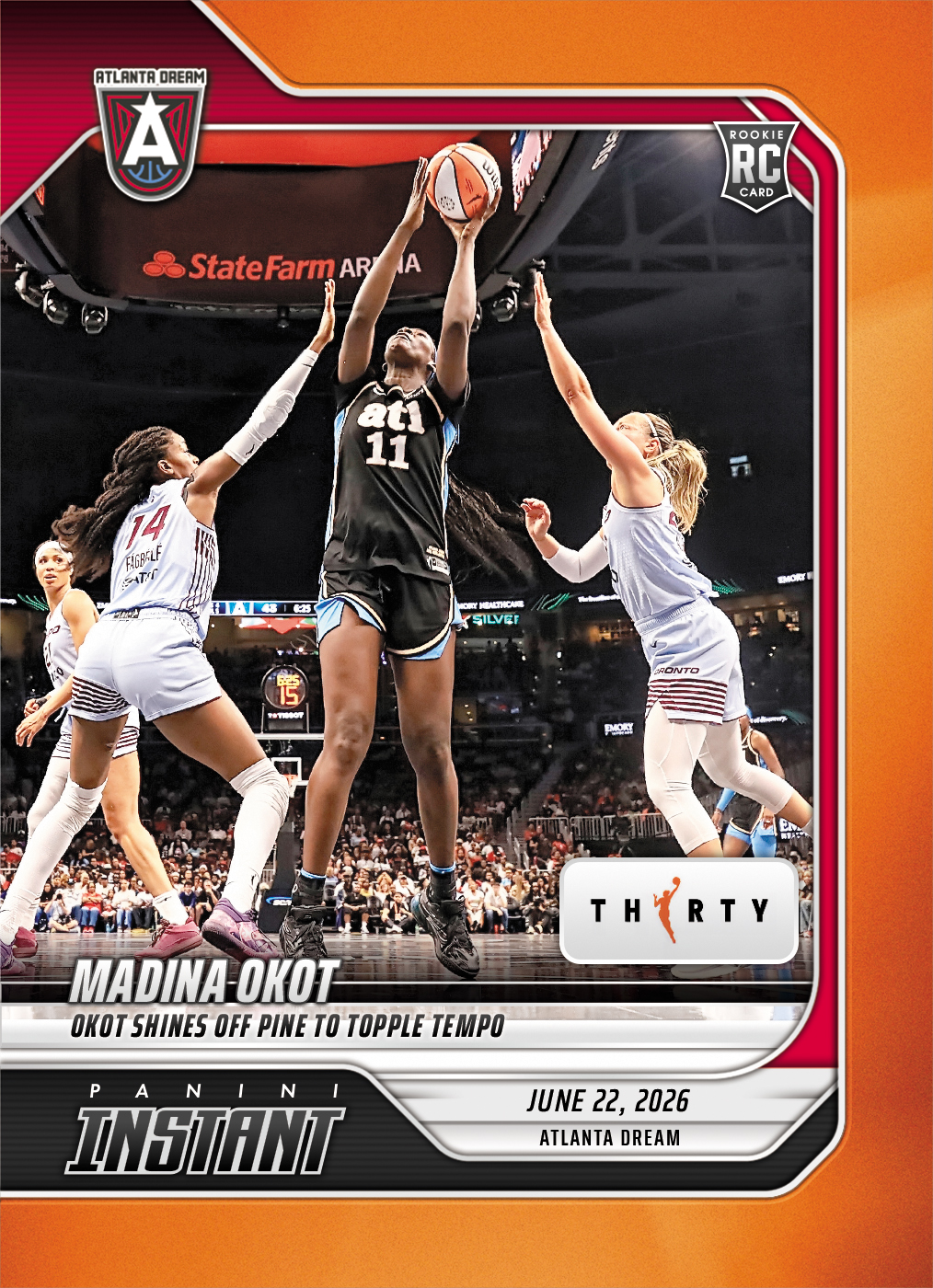 Detailed Image of Madina Okot - 2026 Panini Instant WNBA #183 - 30th Anniversary /30