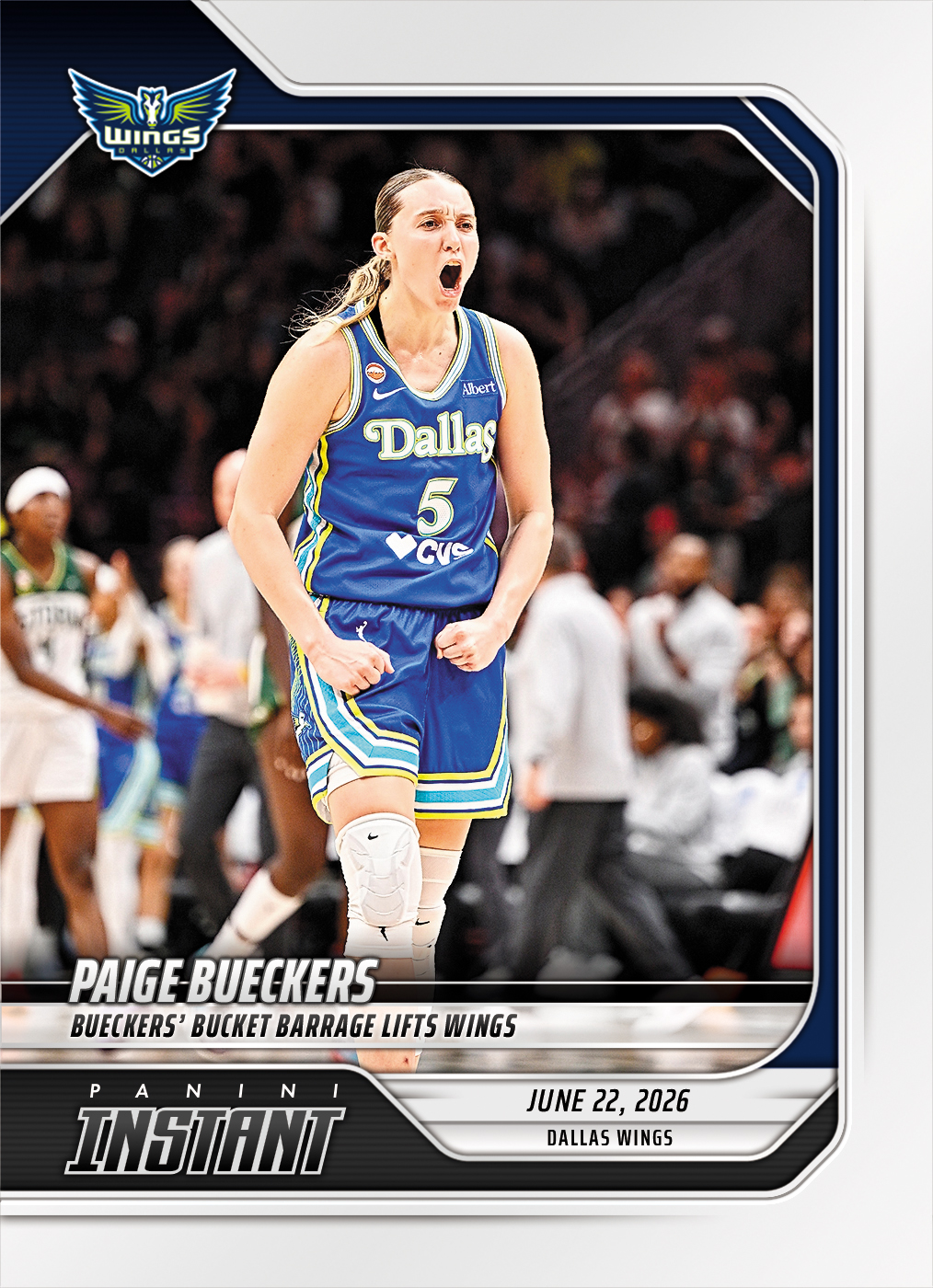 Detailed Image of Paige Bueckers - 2026 Panini Instant WNBA #185 - Base Card
