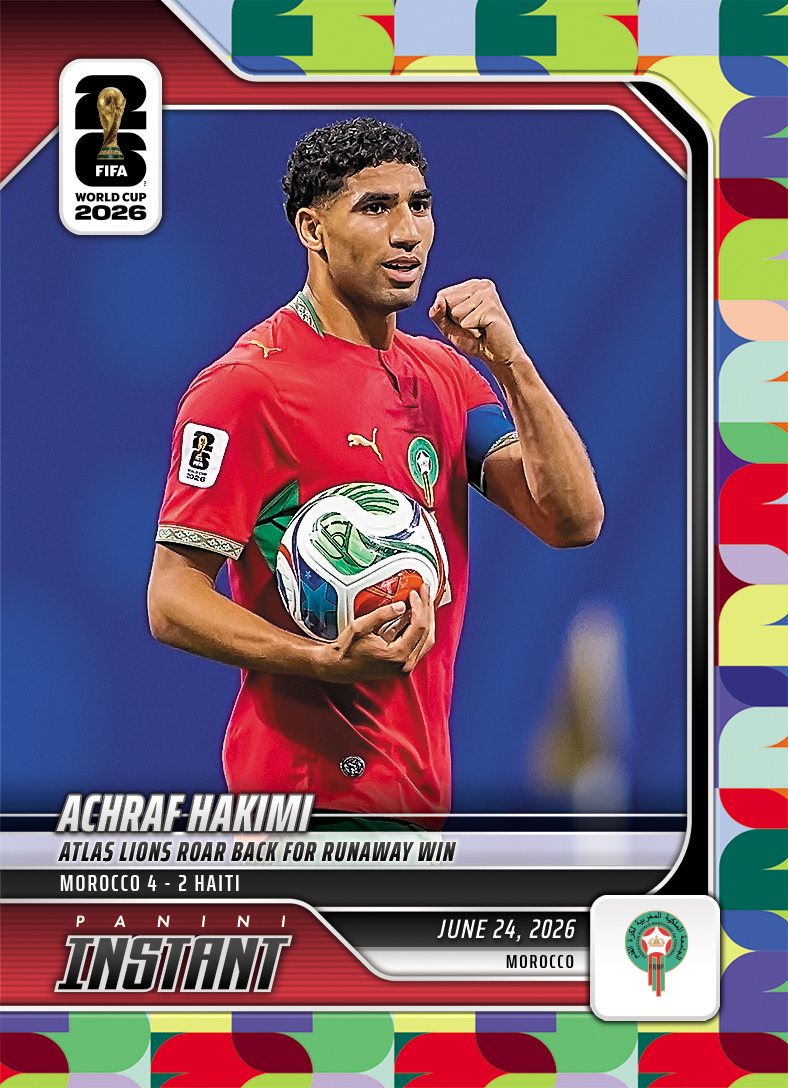Product image 1 for - Achraf Hakimi - 2026 Panini Instant FIFA World Cup 2026™ #115 - Multi 1/1