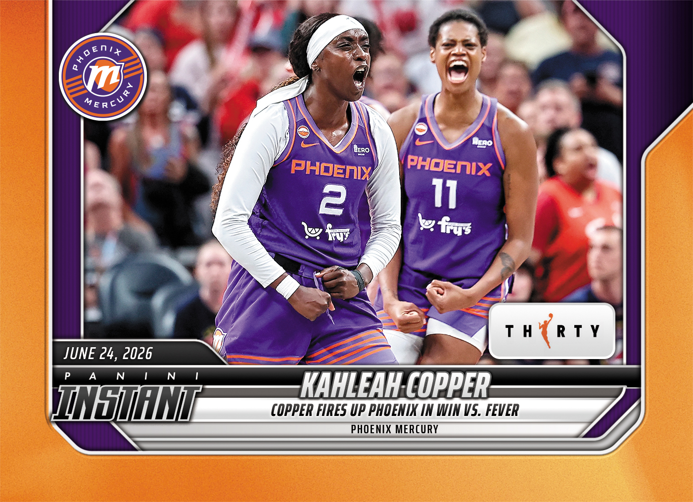 Detailed Image of Kahleah Copper - 2026 Panini Instant WNBA #189 - 30th Anniversary /30