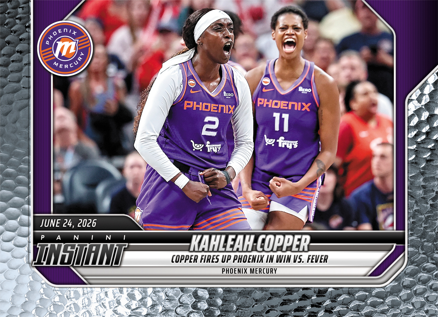 Detailed Image of Kahleah Copper - 2026 Panini Instant WNBA #189 - Metallic /5