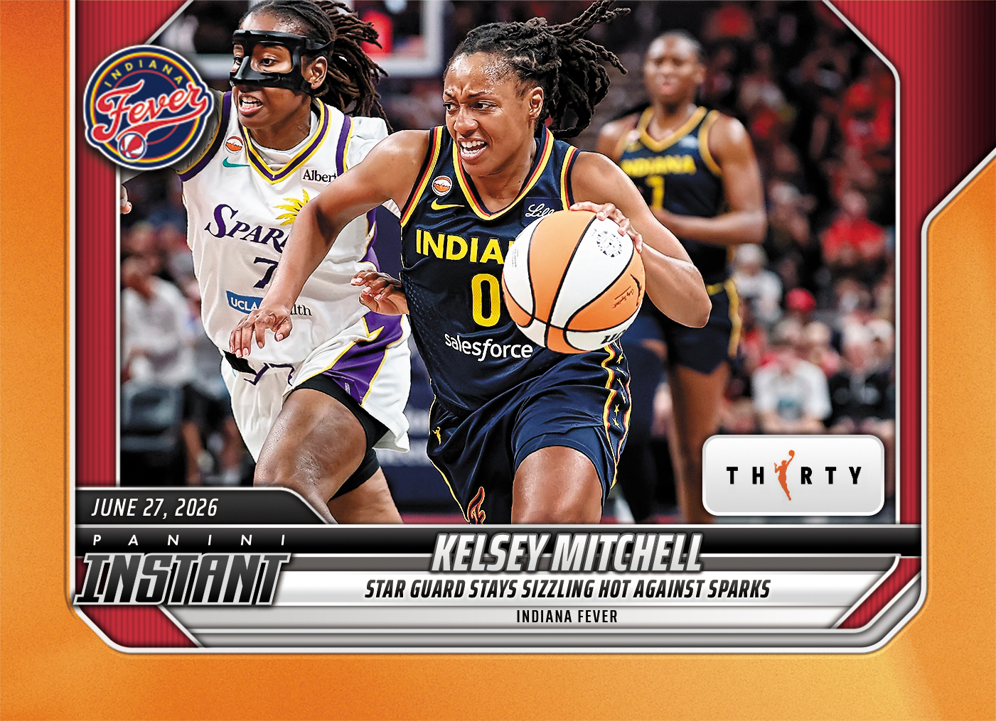 Product image 1 for - Kelsey Mitchell - 2026 Panini Instant WNBA #198 - 30th Anniversary /30