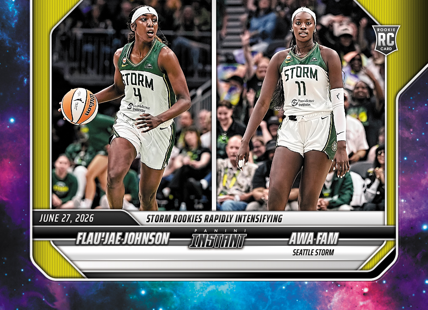 Product image 1 for - Flau'jae Johnson/Awa Fam - 2026 Panini Instant WNBA #199 - Galaxy 1/1