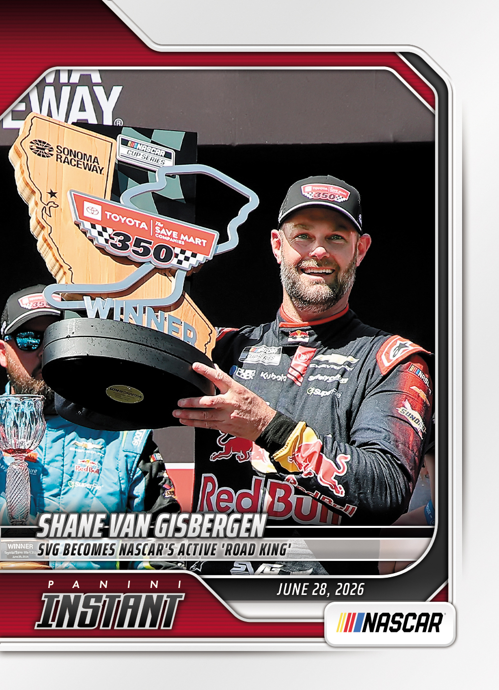 Detailed Image of Shane van Gisbergen  - 2026 Panini Instant NASCAR #59 - Base Card 25-pack