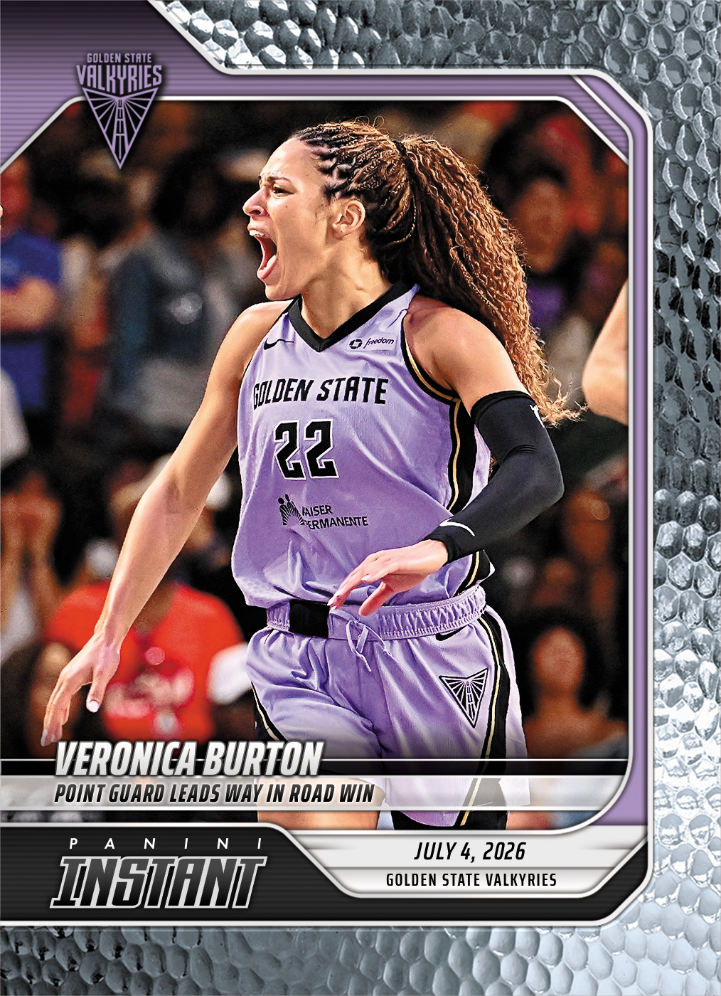 Product image 1 for - Veronica Burton - 2026 Panini Instant WNBA #221 - Metallic /5