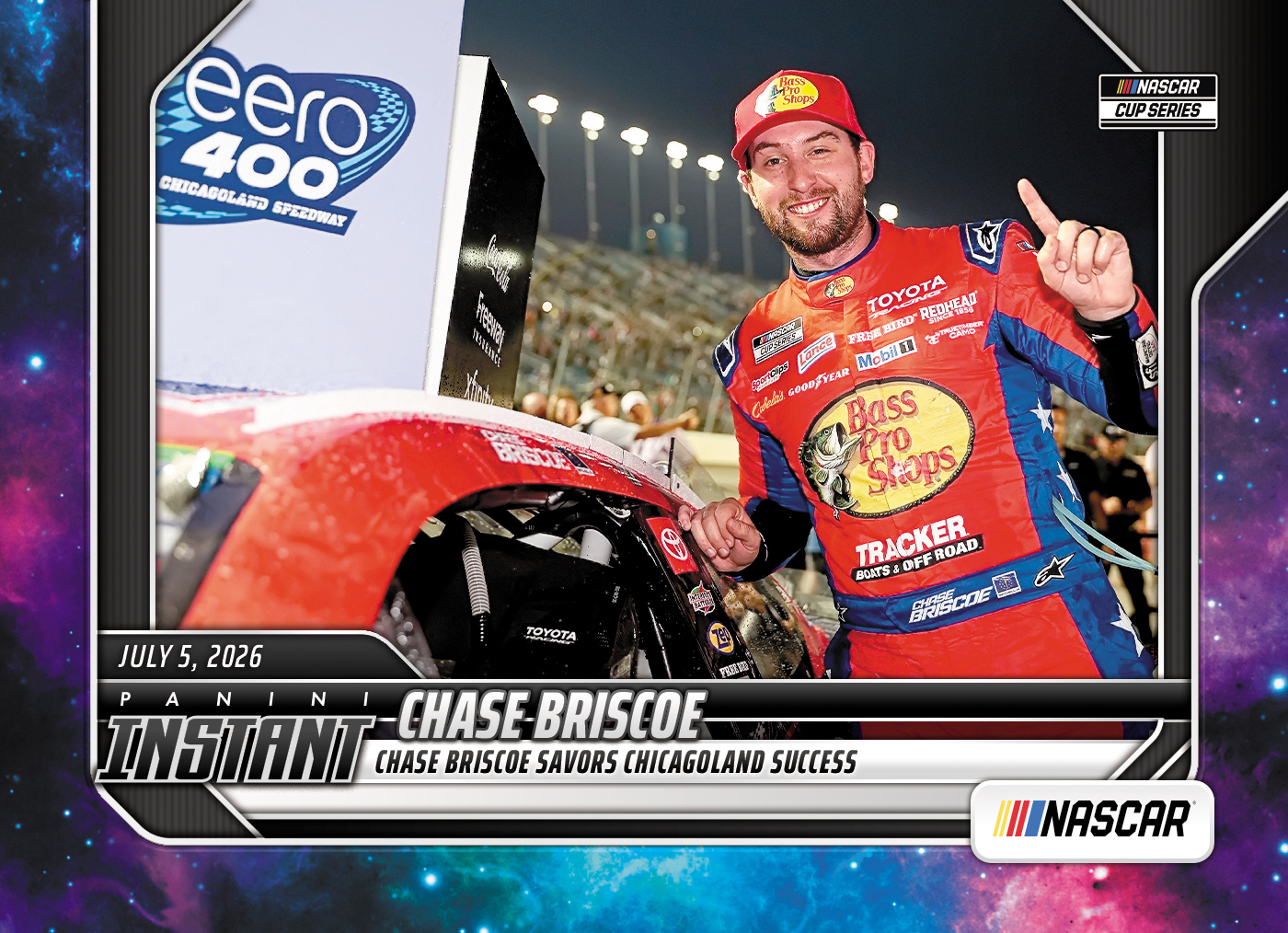 Detailed Image of Chase Briscoe - 2026 Panini Instant NASCAR #61 - Galaxy 1/1
