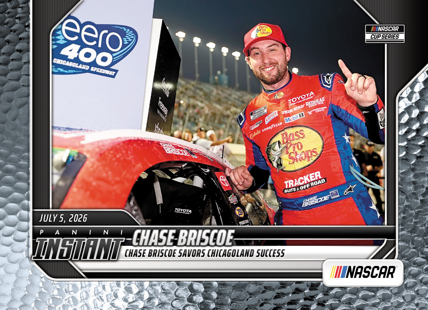 Detailed Image of Chase Briscoe - 2026 Panini Instant NASCAR #61 - Metallic /5