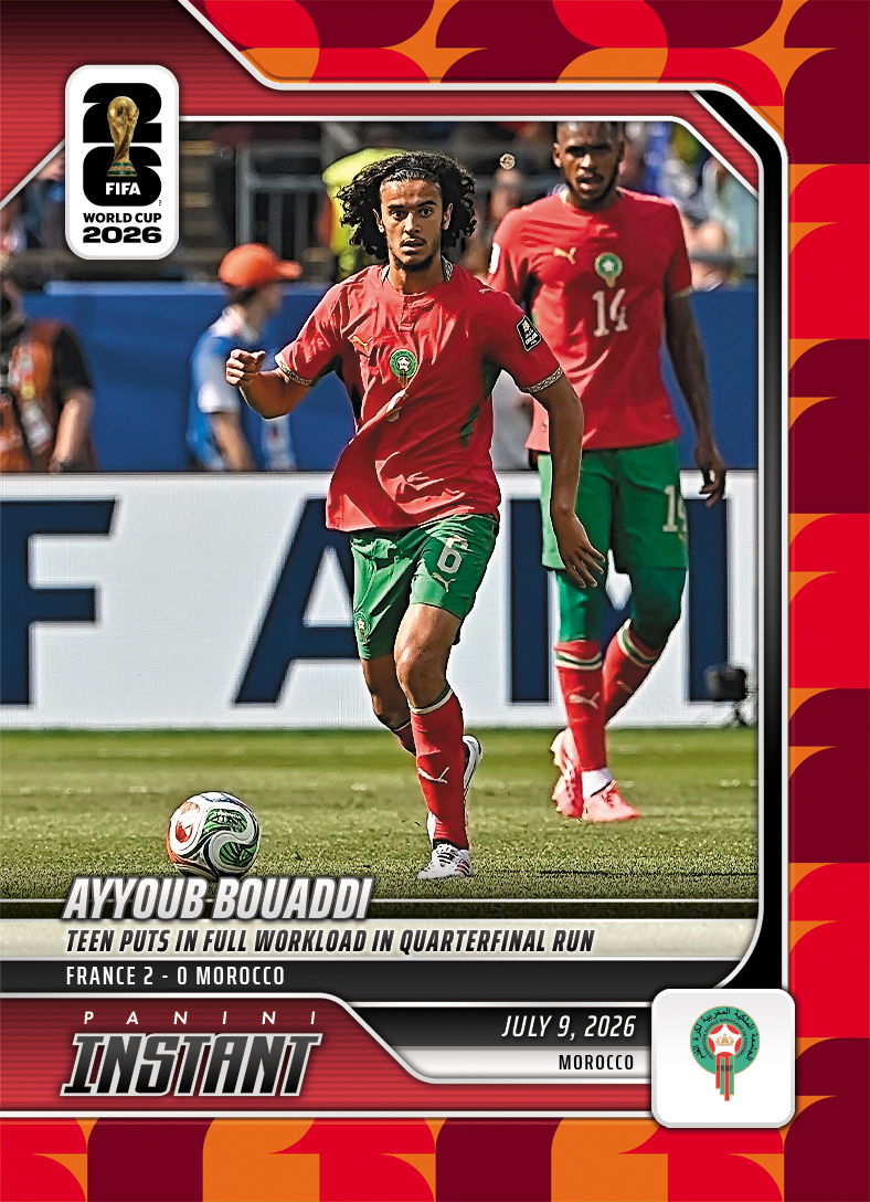 Product image 1 for - Ayyoub Bouaddi - 2026 Panini Instant FIFA World Cup 2026™ #222 - Red /5