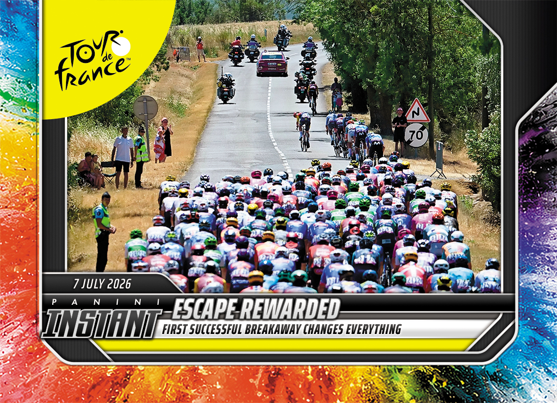 Detailed Image of Escape Rewarded - 2026 Panini Instant Tour de France #14 - Color Blast /5