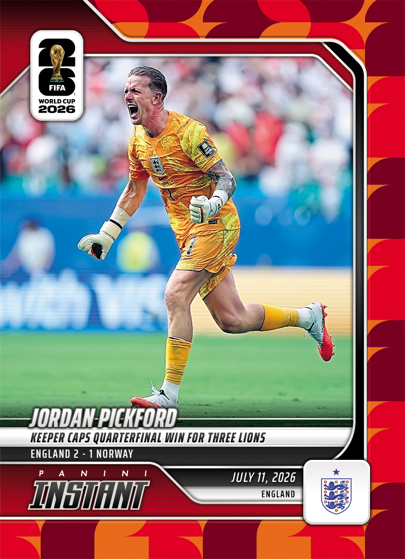 Product image 1 for - Jordan Pickford - 2026 Panini Instant FIFA World Cup 2026™ #226 - Red /5