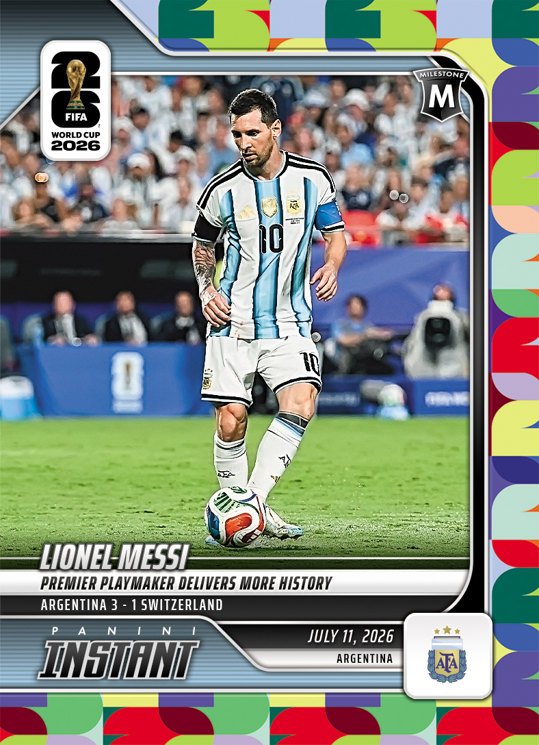 Detailed Image of Lionel Messi - 2026 Panini Instant FIFA World Cup 2026™ #228 - Multi 1/1
