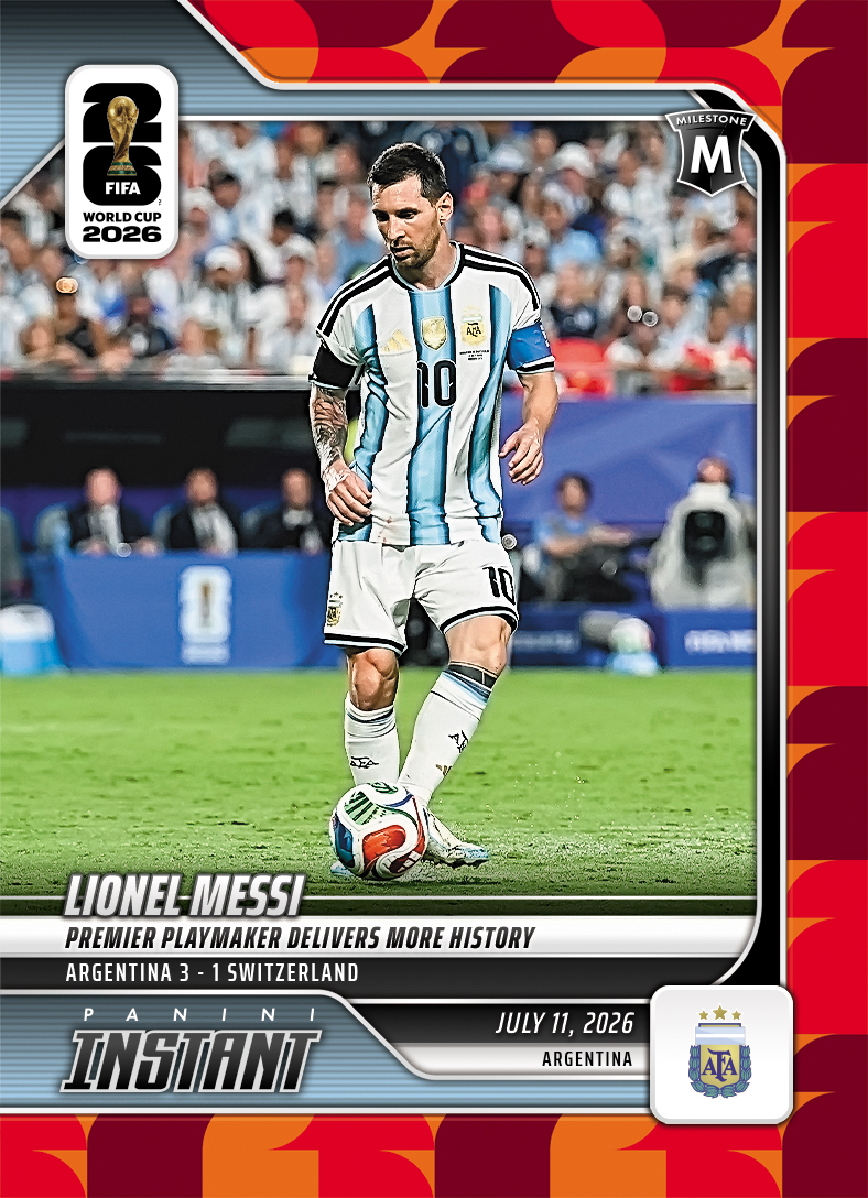 Product image 1 for - Lionel Messi - 2026 Panini Instant FIFA World Cup 2026™ #228 - Red /5