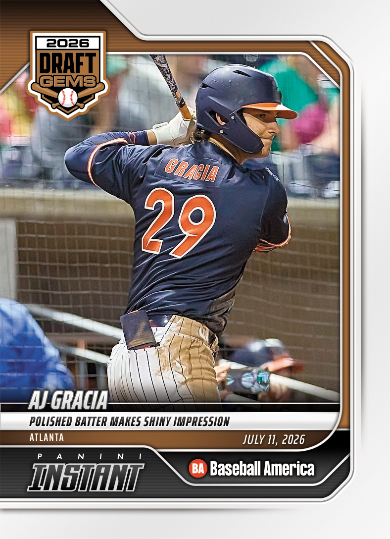 Product image 1 for - AJ Gracia - 2026 Panini Instant Baseball #2 - Base