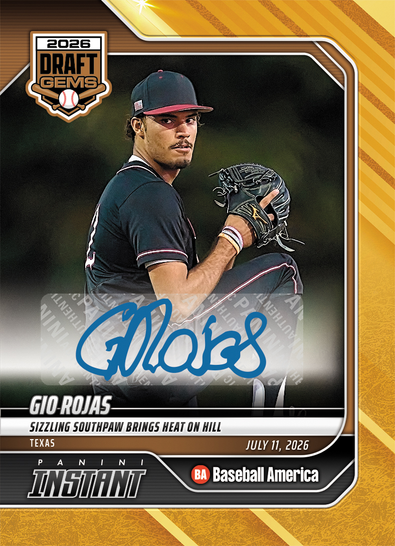Product image 1 for - Gio Rojas - 2026 Panini Instant Baseball #3 - Gold /10 Auto