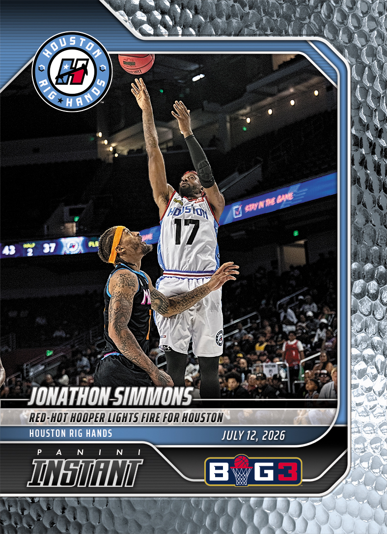 Product image 1 for - Jonathon Simmons - 2026 Panini Instant Big3 #16 - Metallic /5