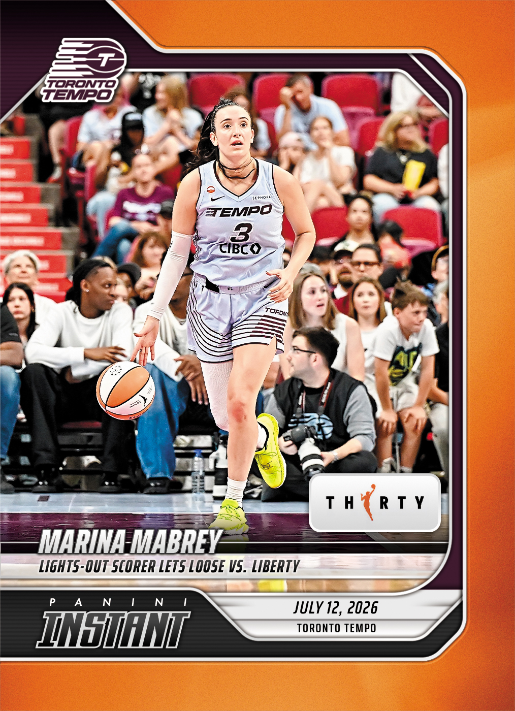 Detailed Image of Marina Mabrey - 2026 Panini Instant WNBA #237 - 30th Anniversary /30