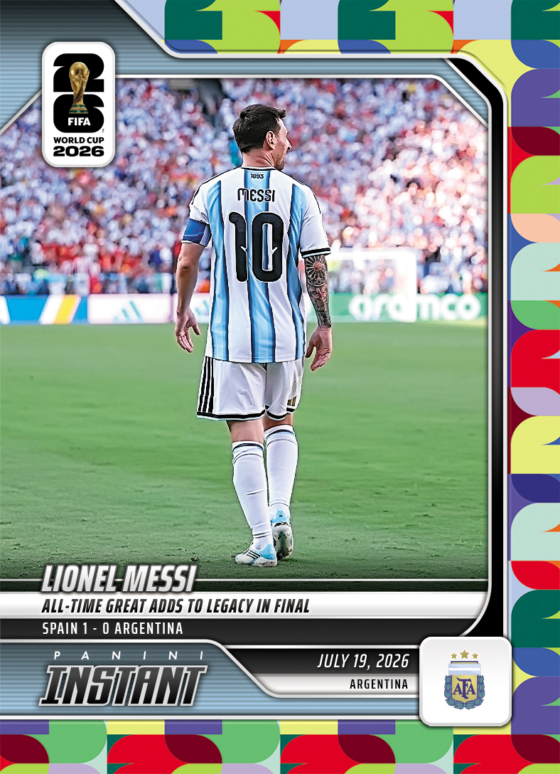 Detailed Image of Lionel Messi - 2026 Panini Instant FIFA World Cup 2026™ #248 - Multi 1/1