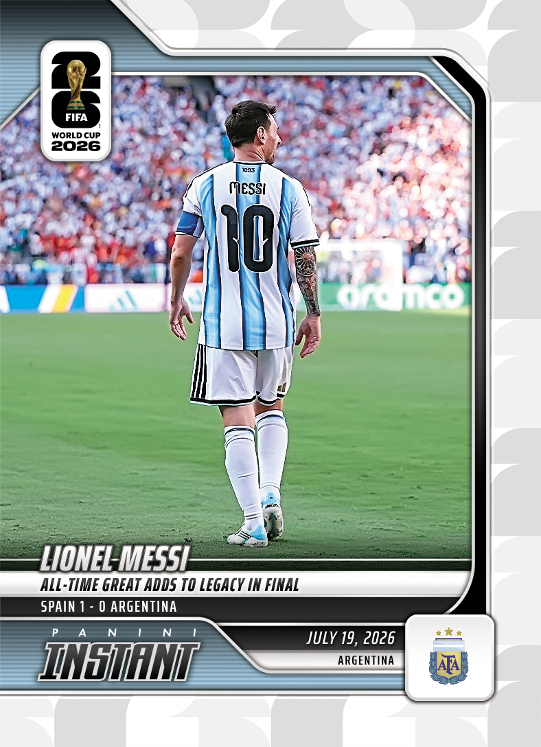 Detailed Image of Lionel Messi - 2026 Panini Instant FIFA World Cup 2026™ #248 - Base Card 25-pack