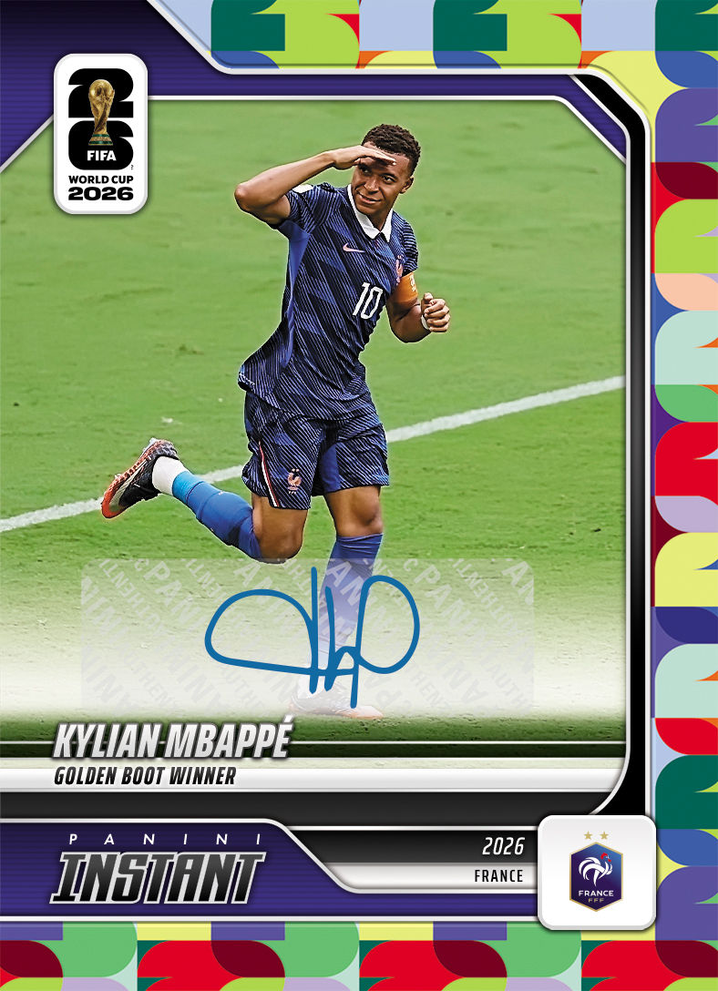 Detailed Image of Kylian Mbappe - 2026 Panini Instant FIFA World Cup 2026™ #253 - Multi 1/1 Auto