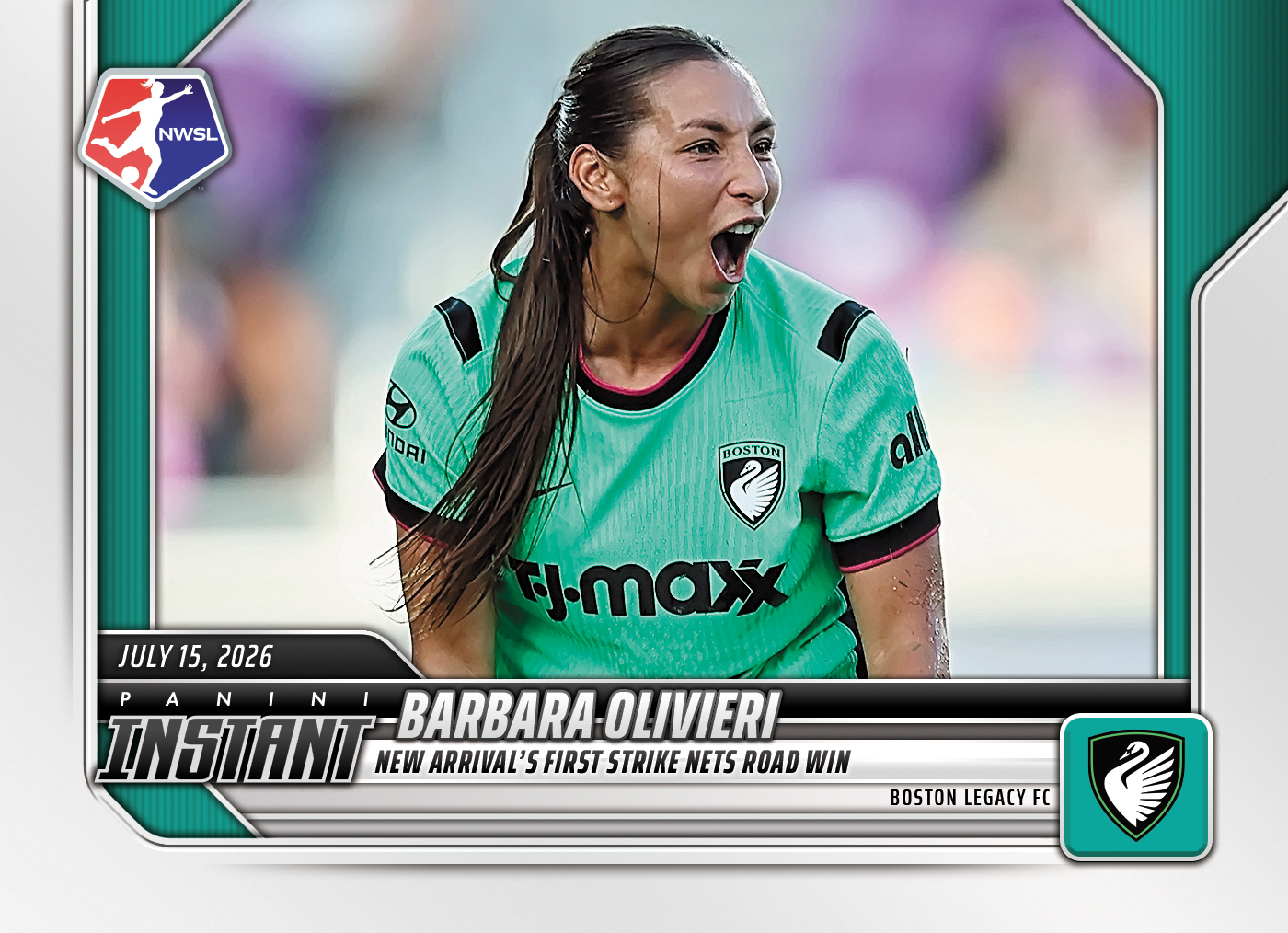 Detailed Image of Barbara Olivieri - 2026 Panini Instant NWSL #103 - Base Card 25-pack