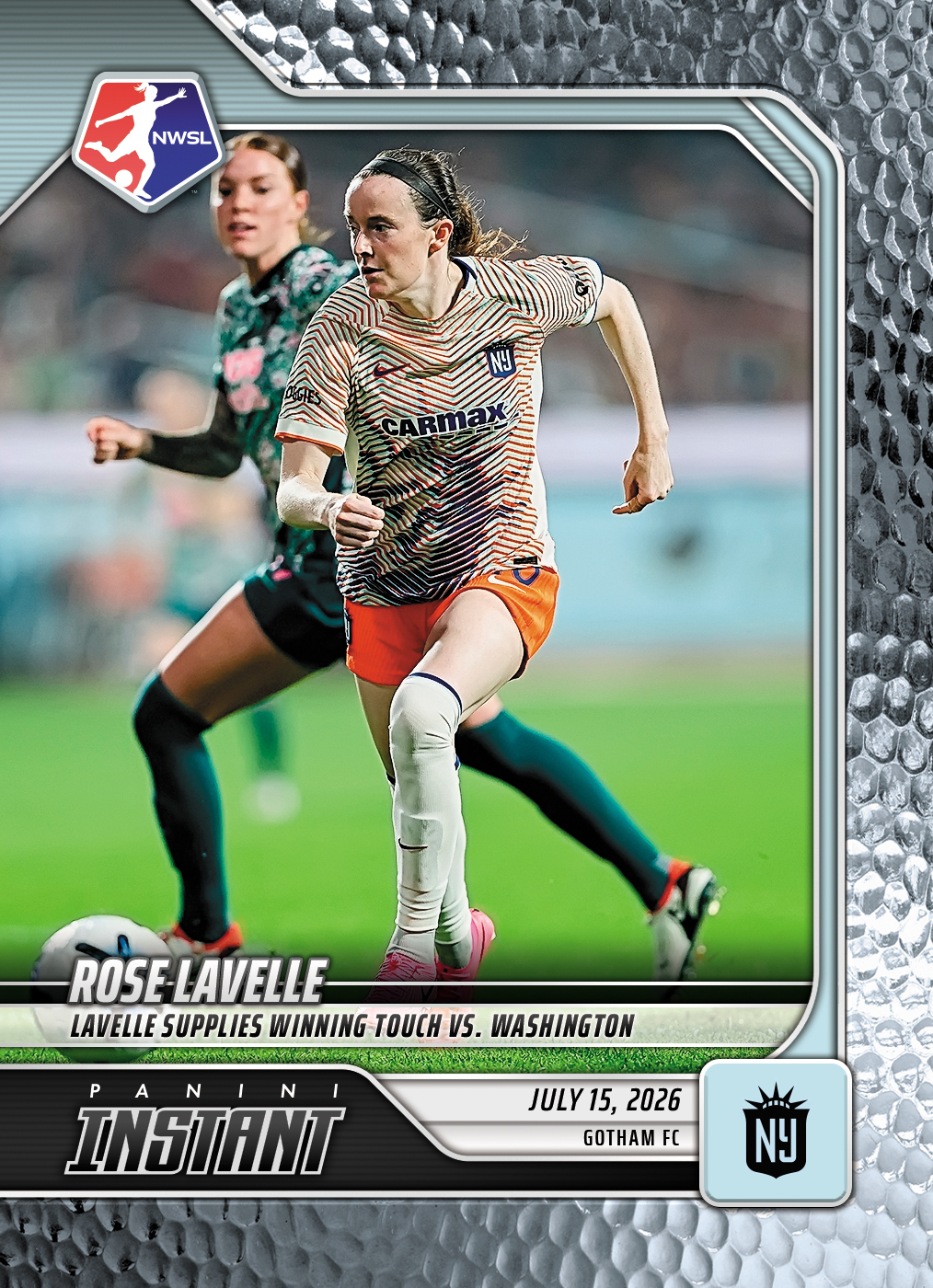 Detailed Image of Rose Lavelle - 2026 Panini Instant NWSL #104 - Metallic /5