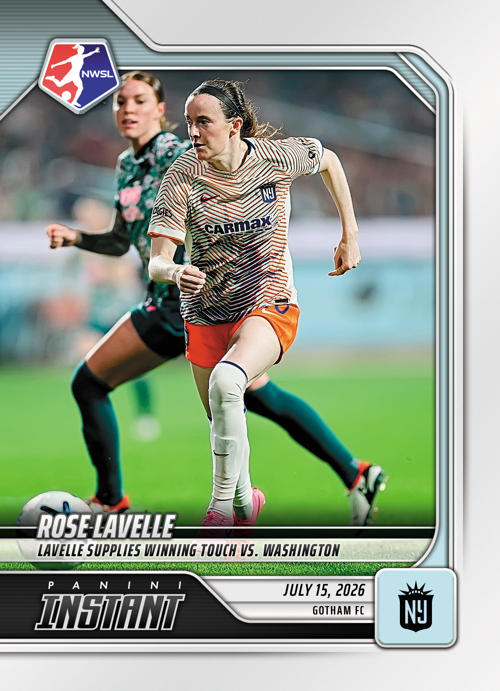 Detailed Image of Rose Lavelle - 2026 Panini Instant NWSL #104 - Base Card 10-pack