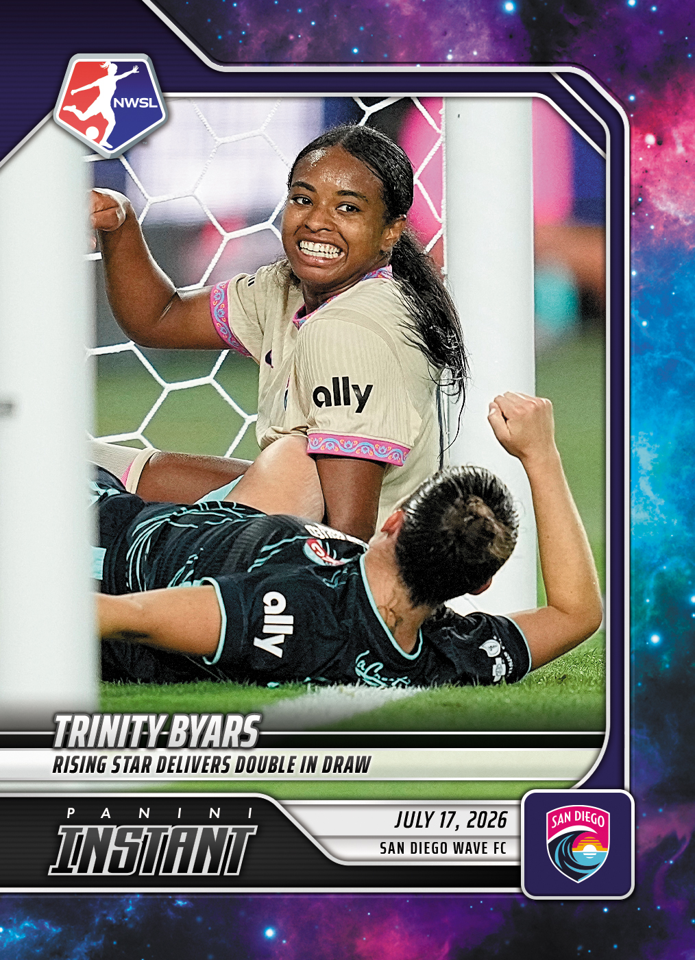 Detailed Image of Trinity Byars - 2026 Panini Instant NWSL #105 - Galaxy 1/1