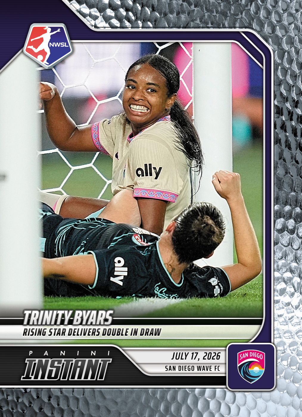 Detailed Image of Trinity Byars - 2026 Panini Instant NWSL #105 - Metallic /5