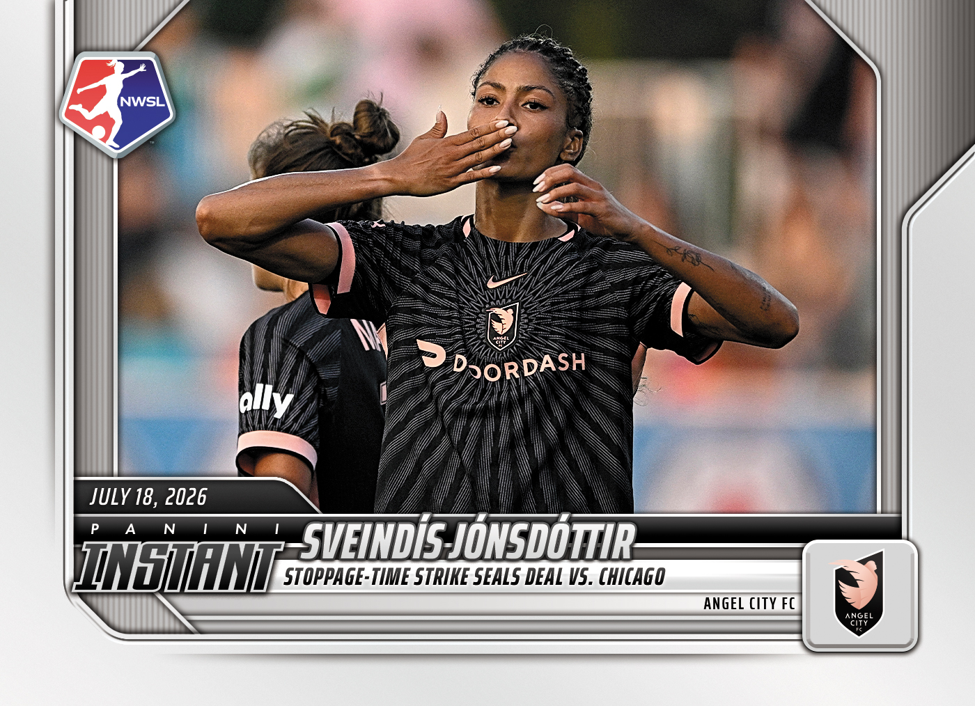 Detailed Image of Sveindis Jonsdottir - 2026 Panini Instant NWSL #110 - Base Card 25-pack