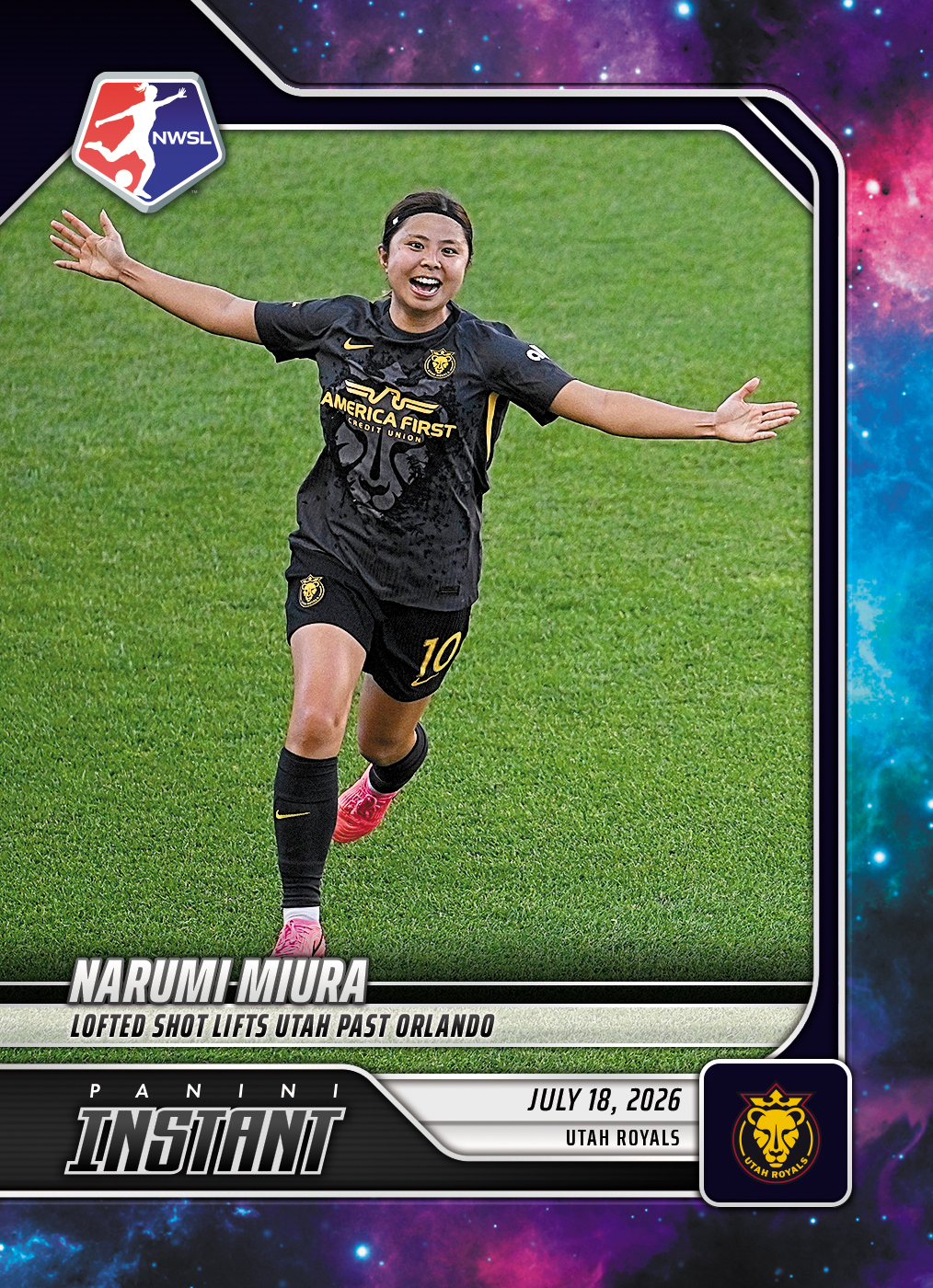 Detailed Image of Narumi Miura - 2026 Panini Instant NWSL #111 - Galaxy 1/1