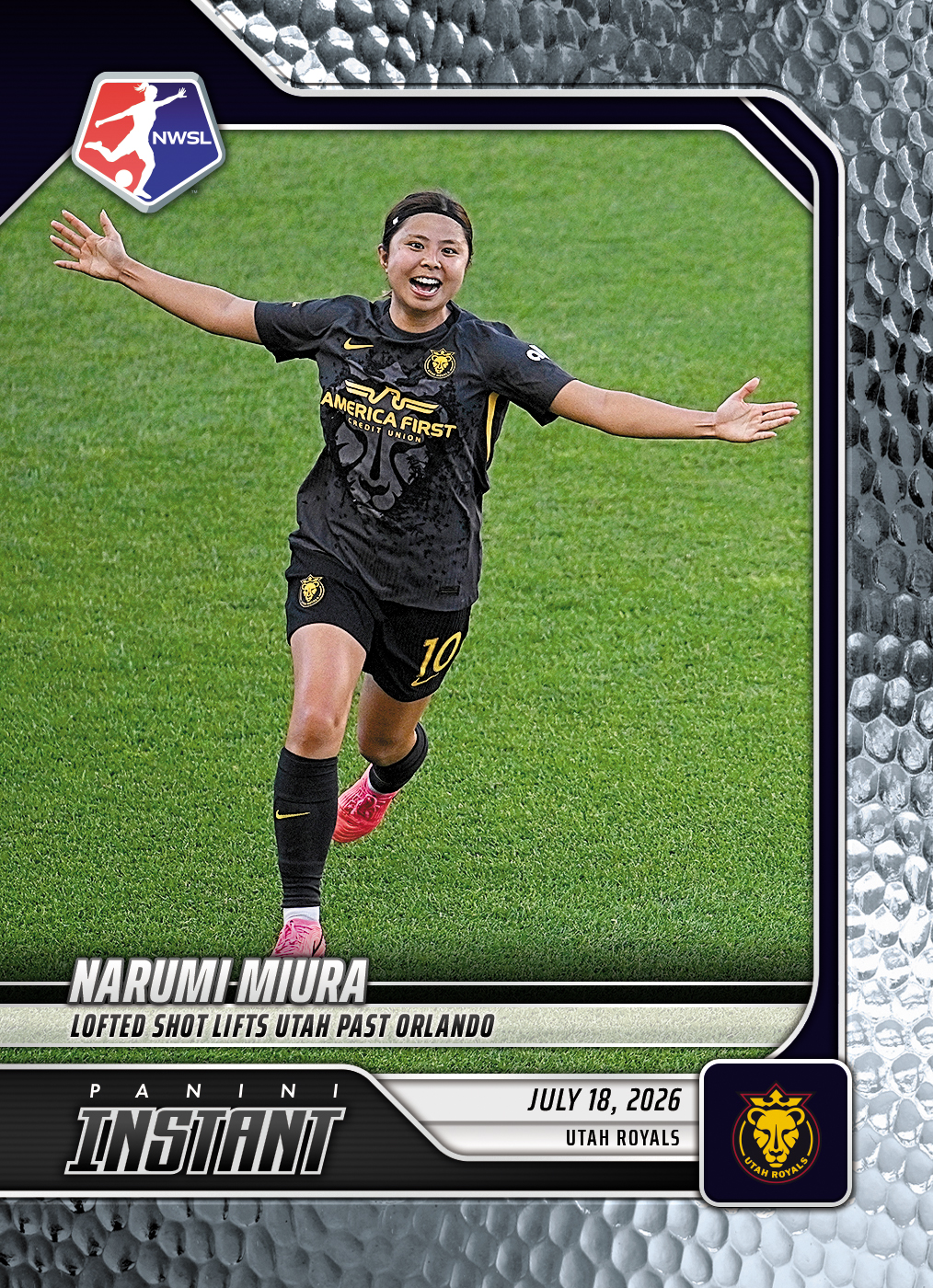 Detailed Image of Narumi Miura - 2026 Panini Instant NWSL #111 - Metallic /5