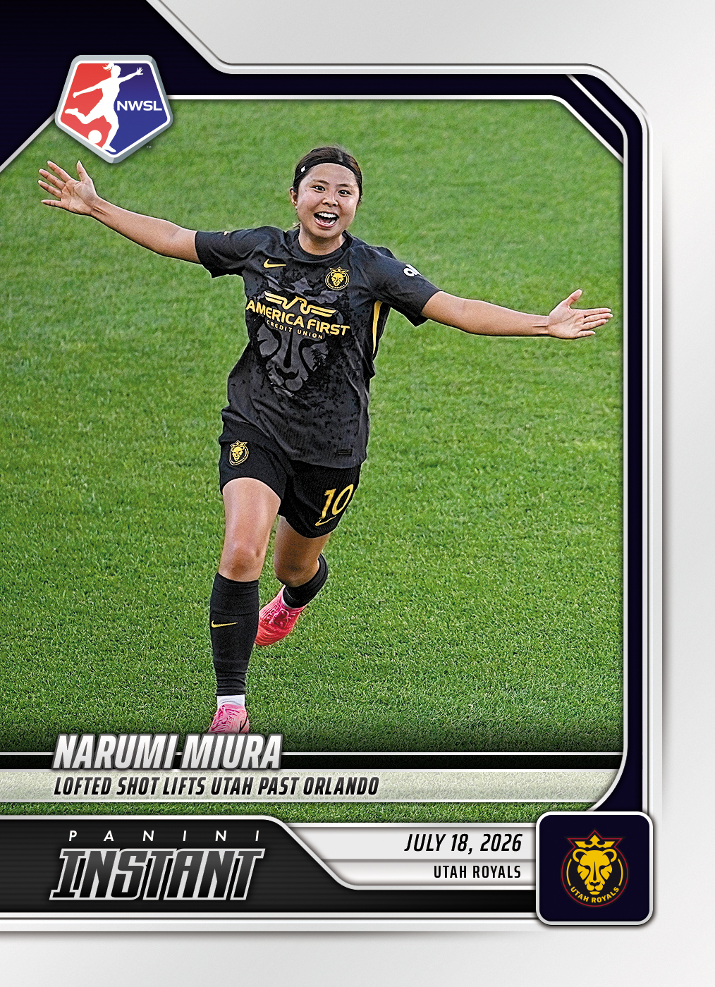 Detailed Image of Narumi Miura - 2026 Panini Instant NWSL #111 - Base Card