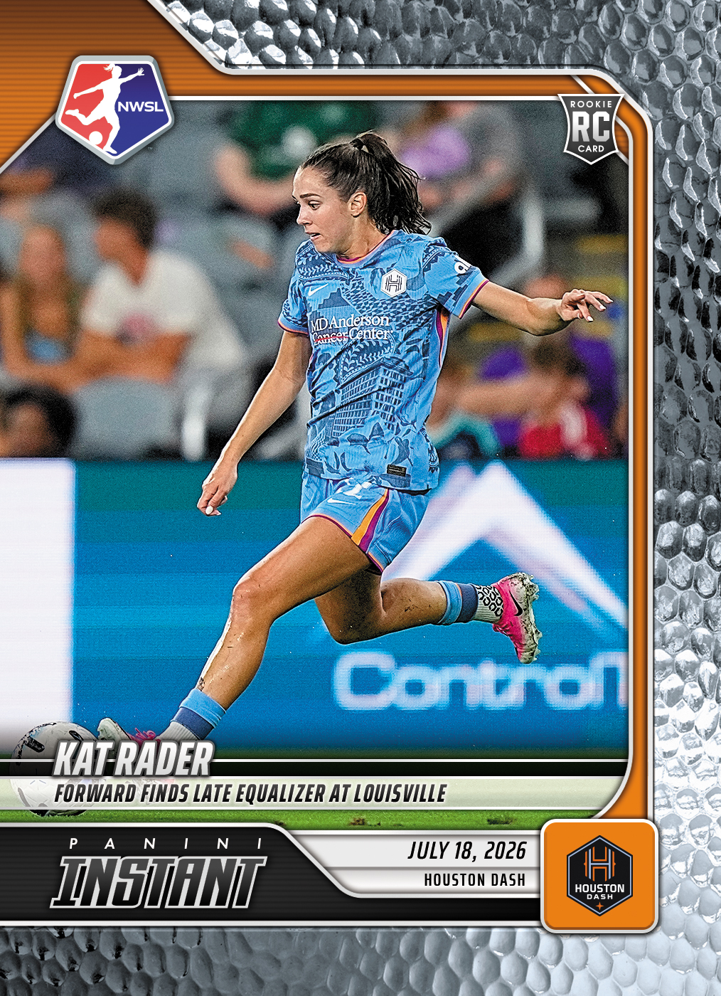 Detailed Image of Kat Rader - 2026 Panini Instant NWSL #112 - Metallic /5