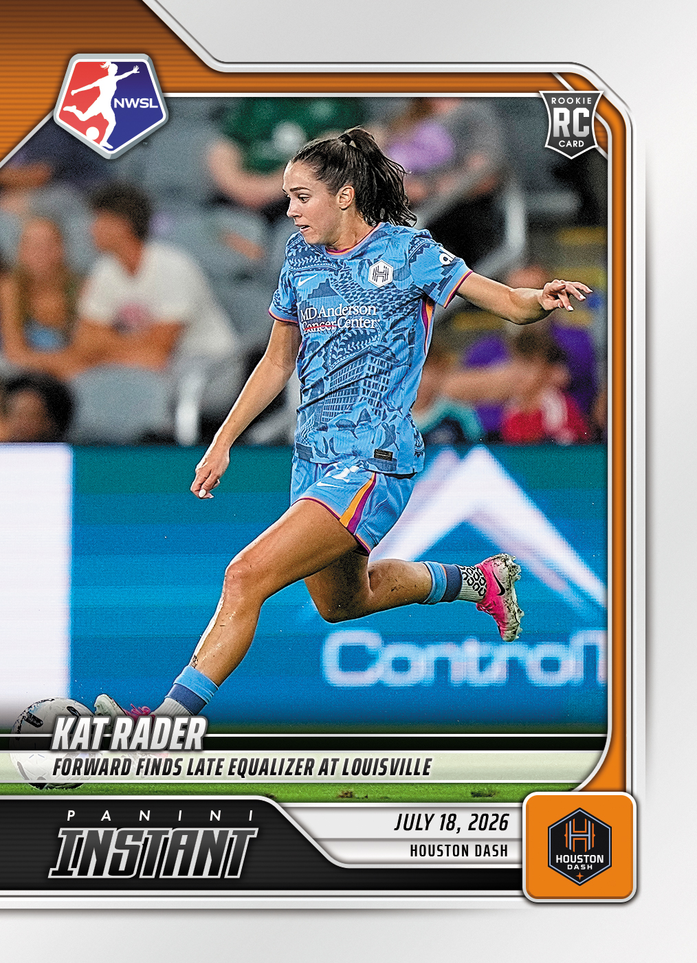 Detailed Image of Kat Rader - 2026 Panini Instant NWSL #112 - Base Card 10-pack
