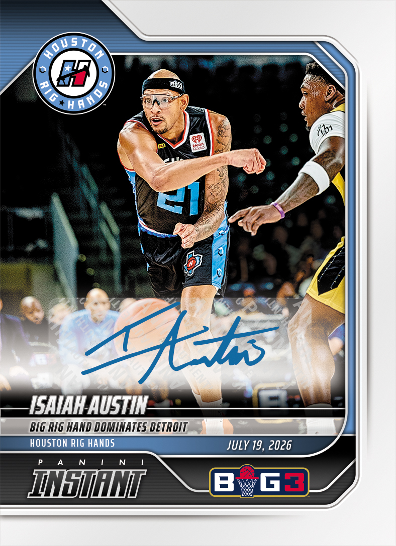 Product image 1 for - Isaiah Austin - 2026 Panini Instant Big3 #23 - Base /99 Auto