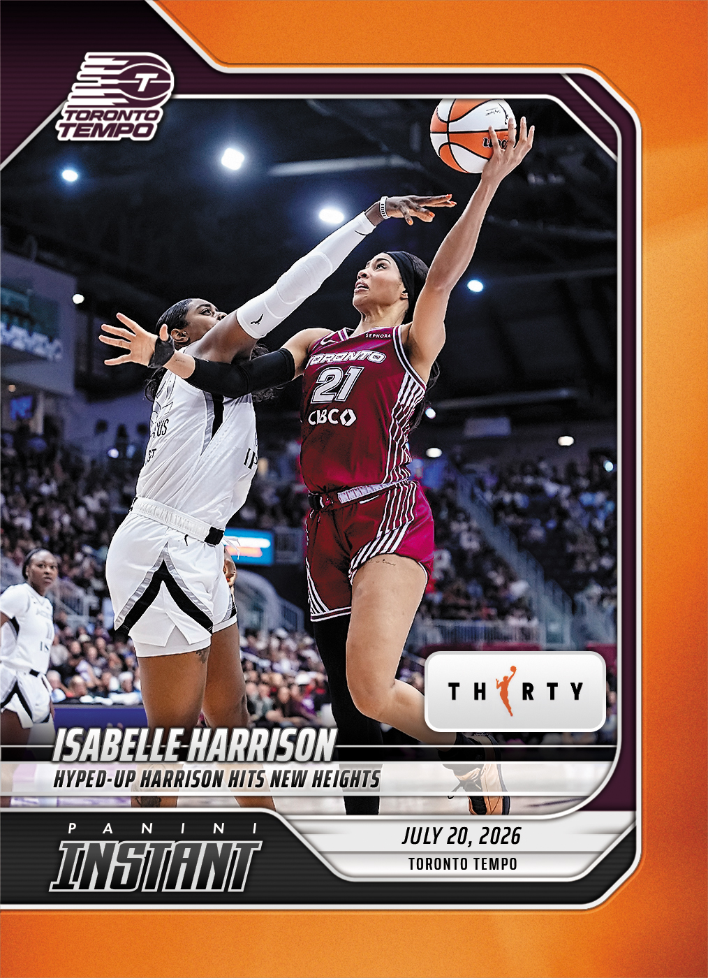 Product image 1 for - Isabelle Harrison - 2026 Panini Instant WNBA #252 - 30th Anniversary /30