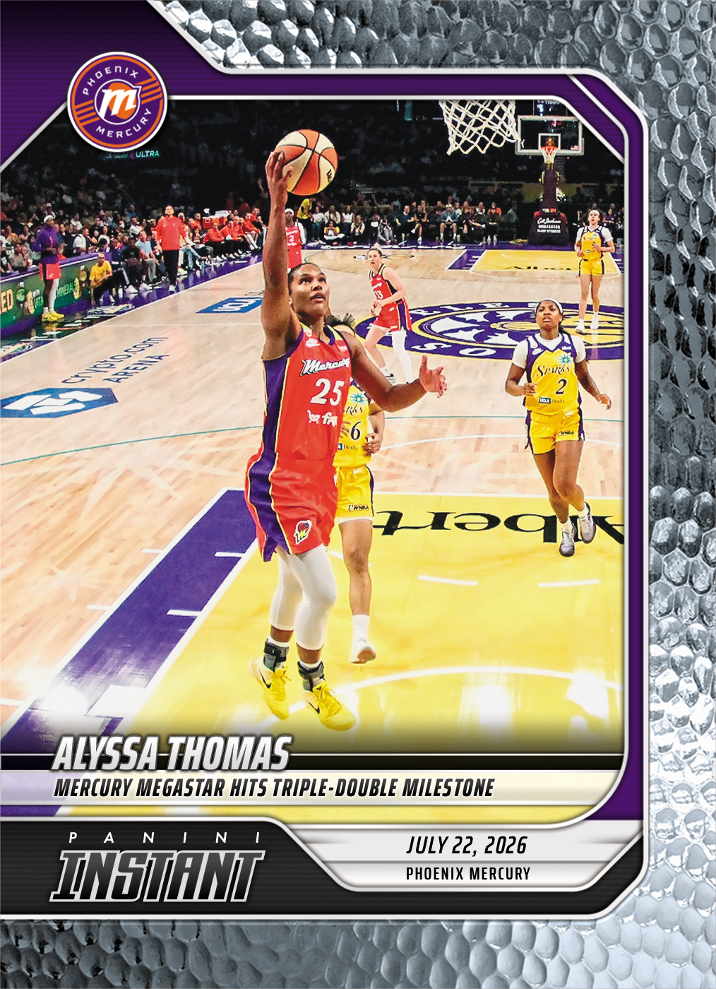 Product image 1 for - Alyssa Thomas - 2026 Panini Instant WNBA #257 - Metallic /5