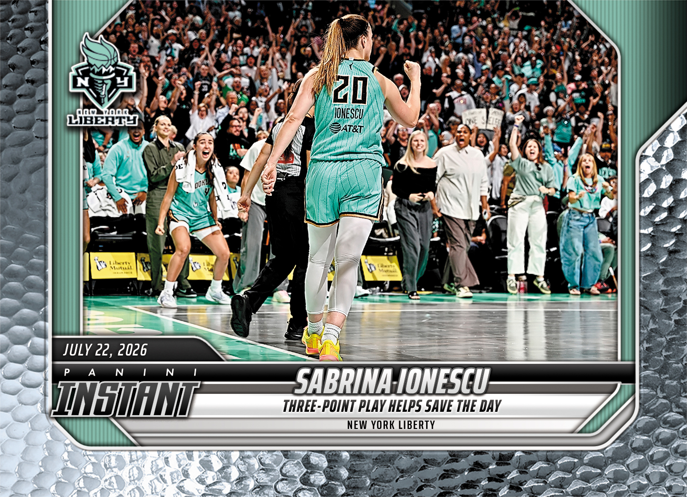 Product image 1 for - Sabrina Ionescu - 2026 Panini Instant WNBA #258 - Metallic /5