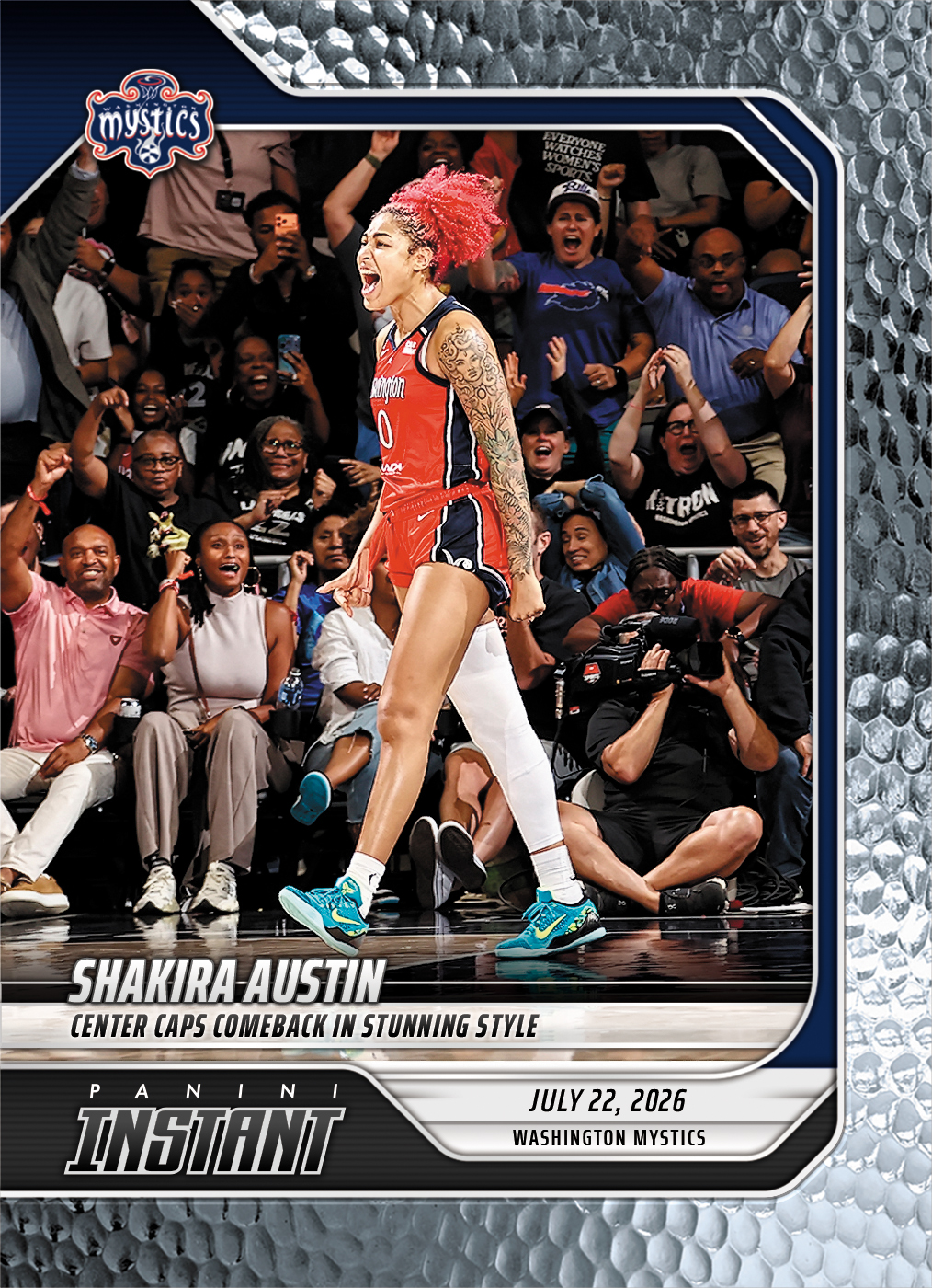 Product image 1 for - Shakira Austin - 2026 Panini Instant WNBA #259 - Metallic /5