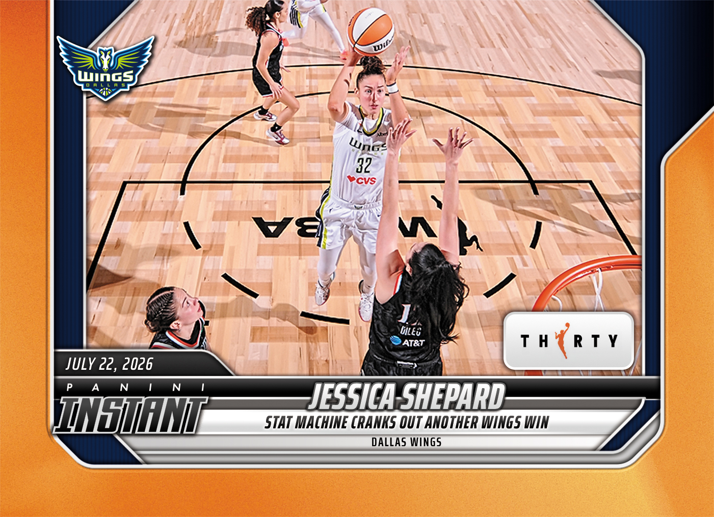 Product image 1 for - Jessica Shepard - 2026 Panini Instant WNBA #261 - 30th Anniversary /30