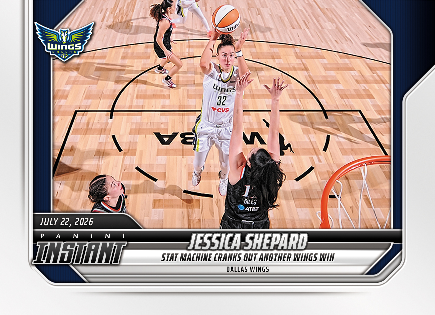 Detailed Image of Jessica Shepard - 2026 Panini Instant WNBA #261 - Base Card