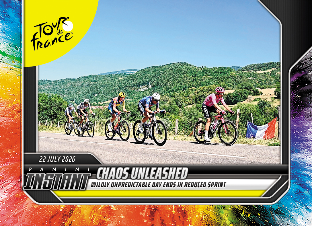 Detailed Image of Chaos Unleashed - 2026 Panini Instant Tour de France #56 - Color Blast /5