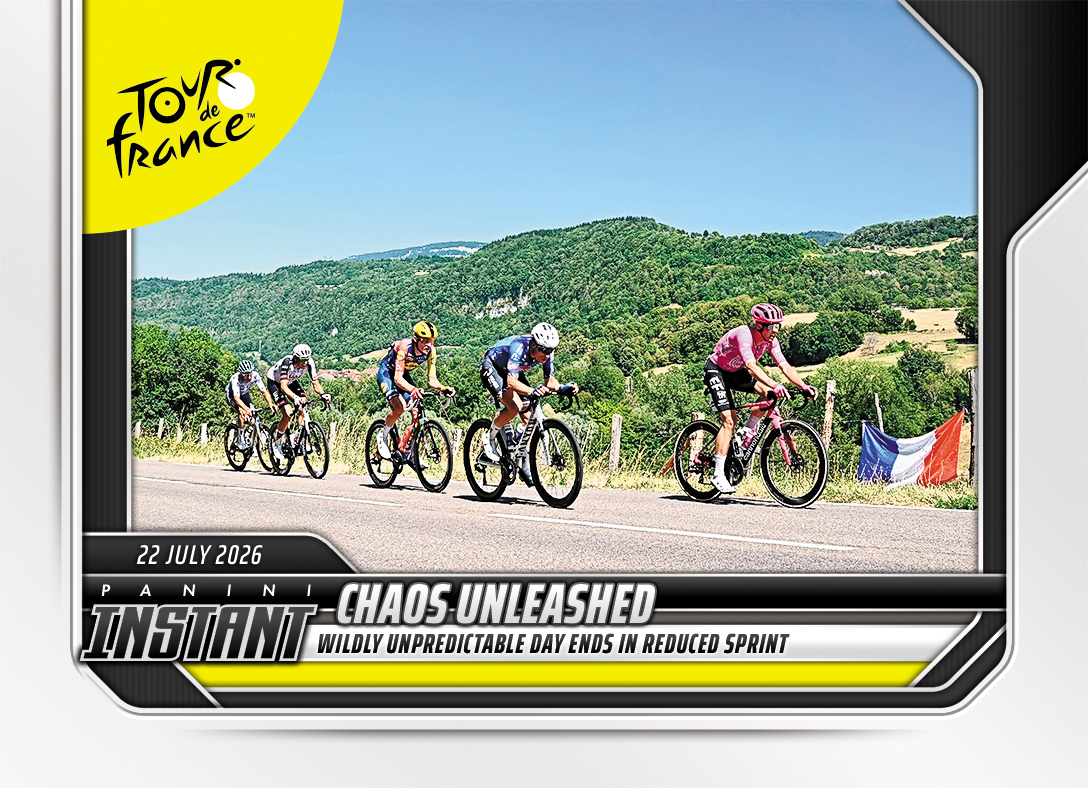 Detailed Image of Chaos Unleashed - 2026 Panini Instant Tour de France #56 - Base Card 25-pack