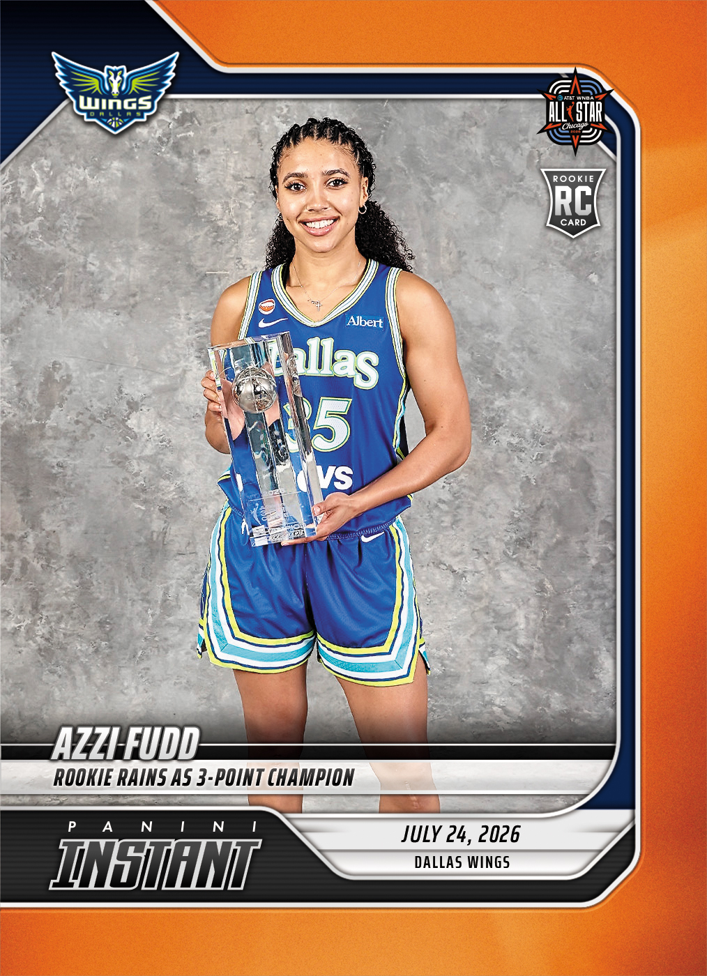Detailed Image of Azzi Fudd - 2026 Panini Instant WNBA #262 - 30th Anniversary /30