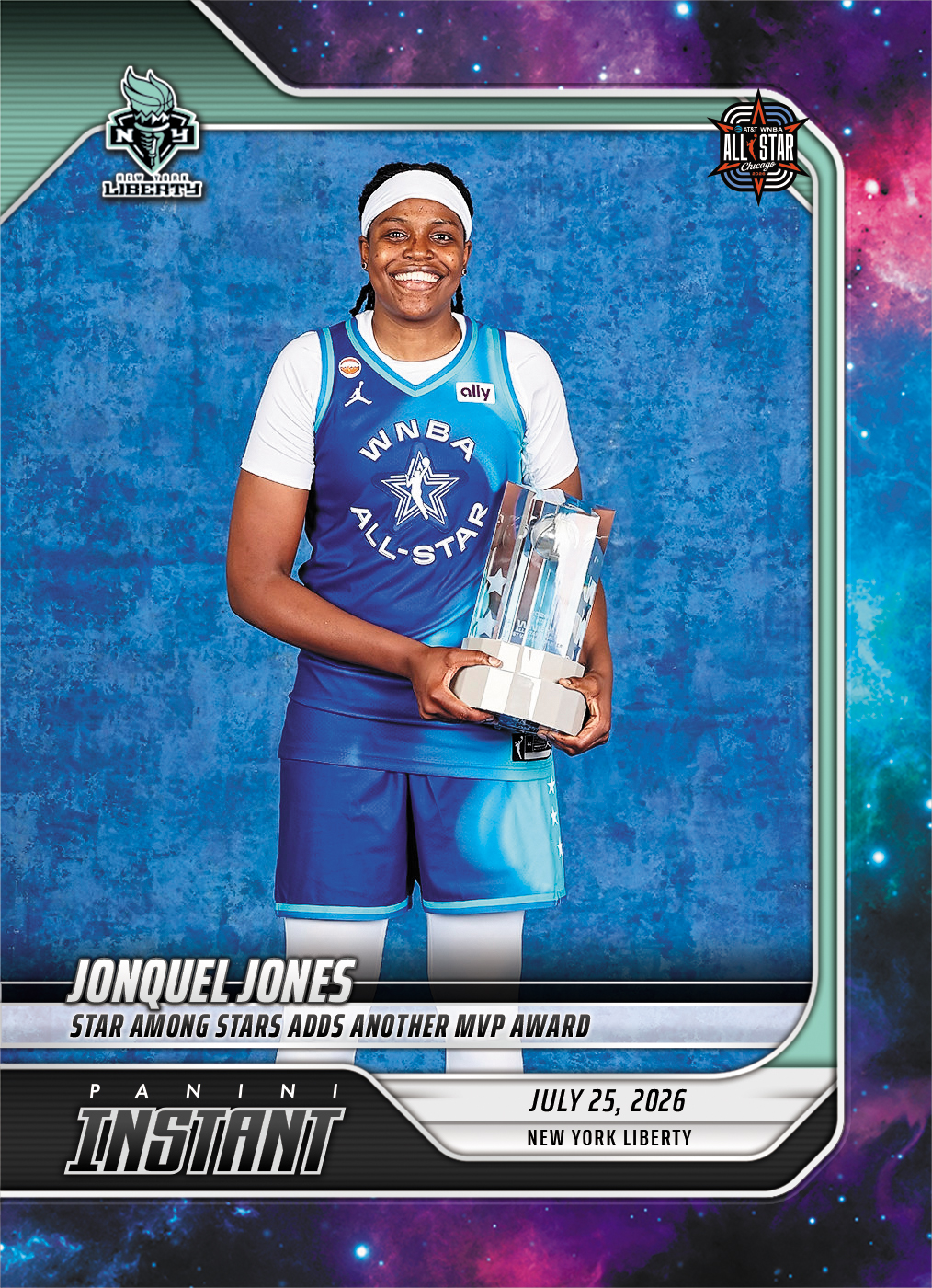 Detailed Image of Jonquel Jones - 2026 Panini Instant WNBA #264 - Galaxy 1/1