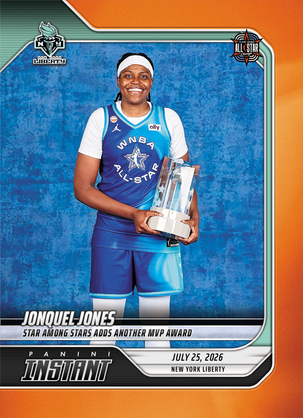 Detailed Image of Jonquel Jones - 2026 Panini Instant WNBA #264 - 30th Anniversary /30