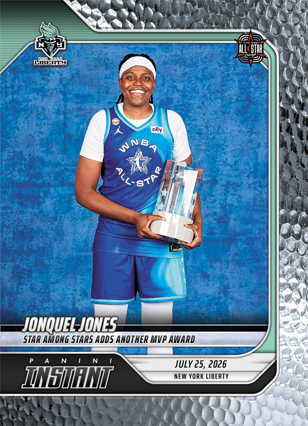 Detailed Image of Jonquel Jones - 2026 Panini Instant WNBA #264 - Metallic /5
