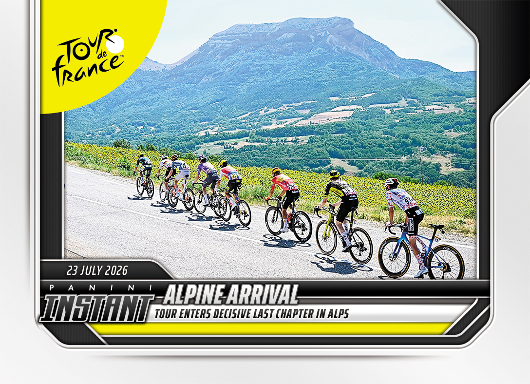 Detailed Image of Alpine Arrival - 2026 Panini Instant Tour de France #59 - Base Card 10-pack