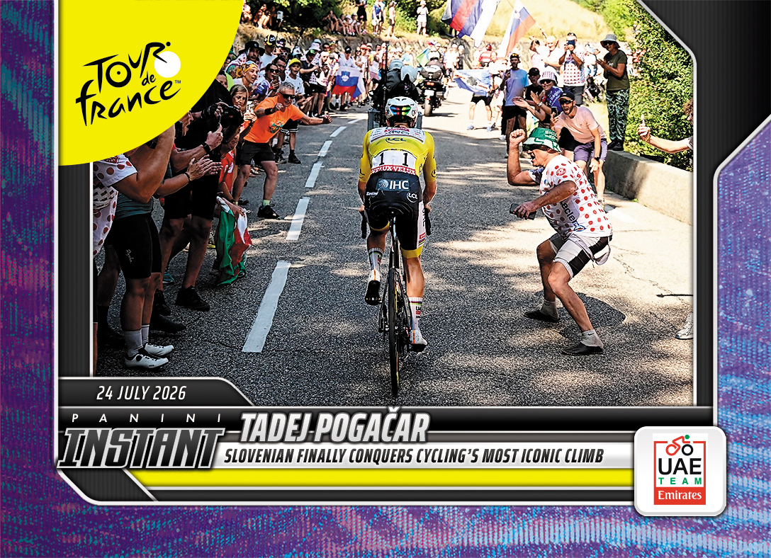 Detailed Image of Tadej Pogacar - 2026 Panini Instant Tour de France #60 - Diamond Dust 1/1