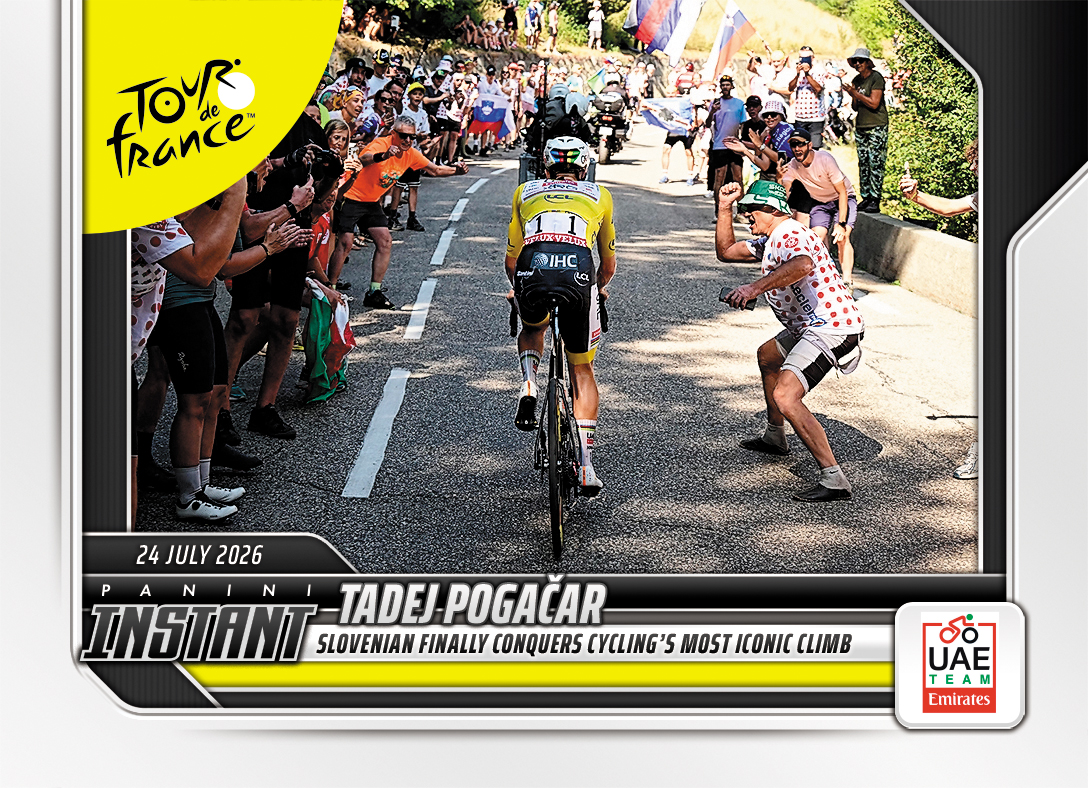 Detailed Image of Tadej Pogacar - 2026 Panini Instant Tour de France #60 - Base Card 25-pack